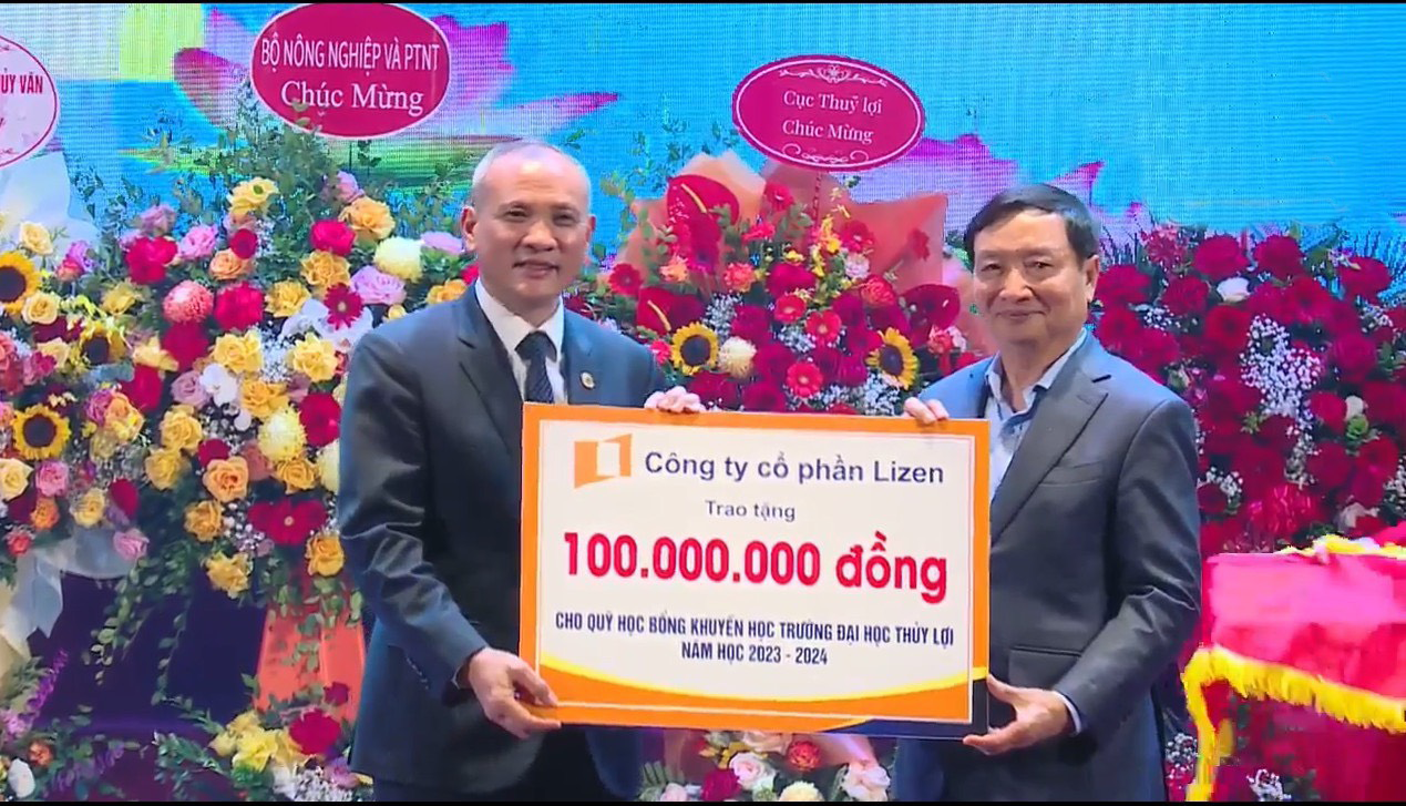 LIZEN tham gia đóng góp Quỹ khuyến học trường Đại học Thủy Lợi