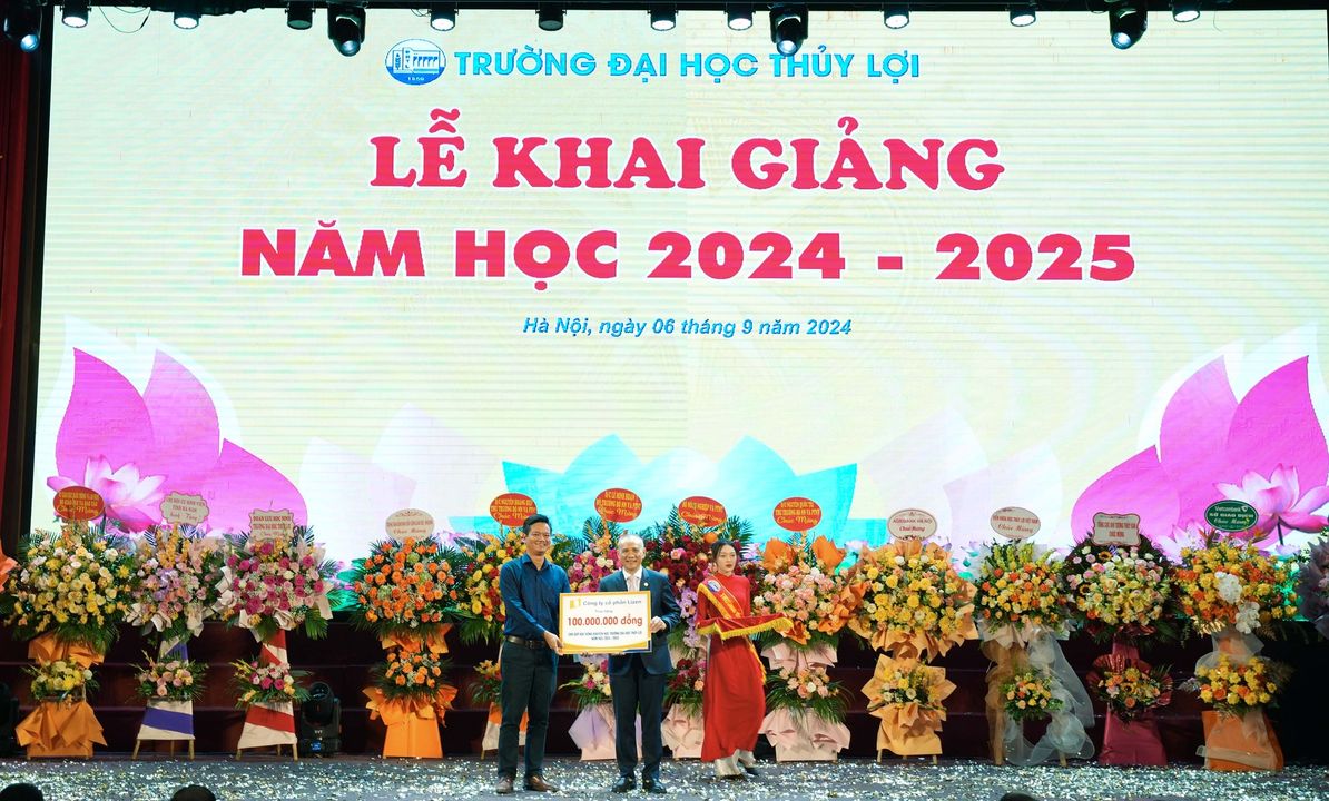 LIZEN trao tặng 100 triệu đồng cho Quỹ khuyến học trường Đại học Thủy Lợi