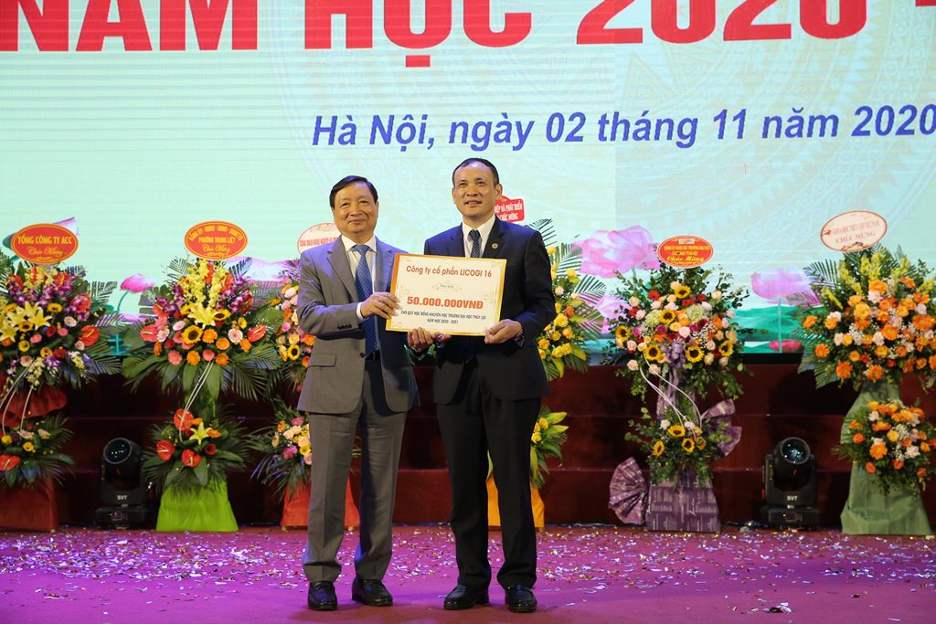 LICOGI 16 tham gia đóng góp quỹ khuyến học trường Đại học Thủy Lợi